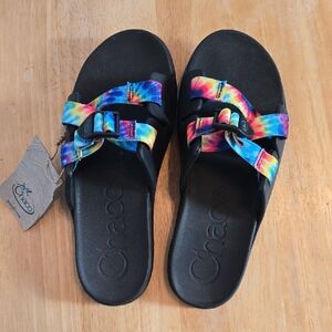 Chaco Kids Sandals with Rainbow Straps